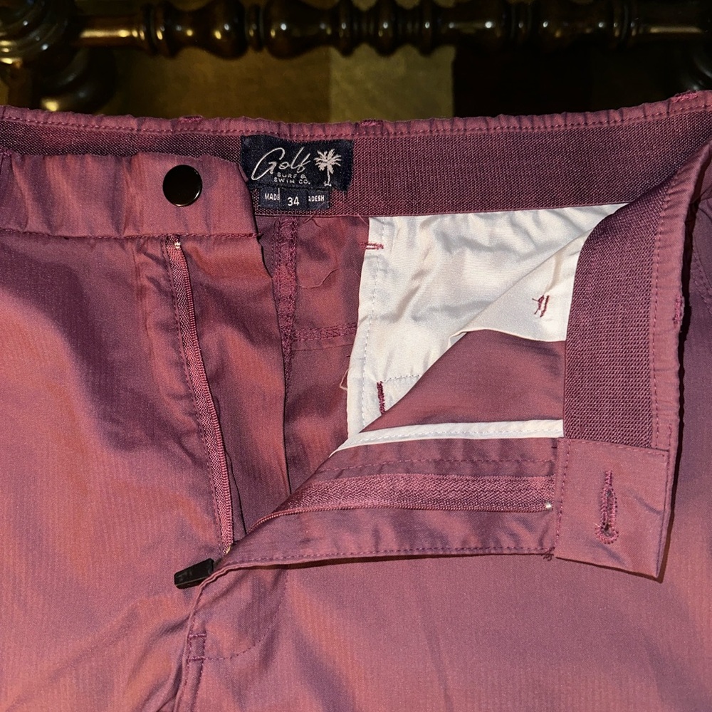 Golf shorts, size 34, purple color